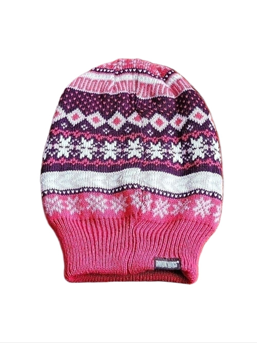 Mukluks Reversible Beanie Winter Snow Cable Knit Hat